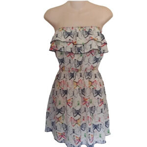Ocean Drive clothing co. Sleeveless Strapless Butterfly Dress Size Women's Small